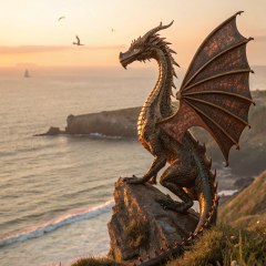 Bronze Metallic Dragon