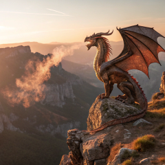 Copper Metallic Dragon